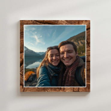 Fotoobraz z vlastní fotky na plátno - Dřevo