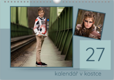 Vytvořte si vlastní fotokalendář – osobní dárek plný vzpomínek. - Modrošedý
