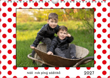 Vytvořte si vlastní fotokalendář – osobní dárek plný vzpomínek. - Červený puntík